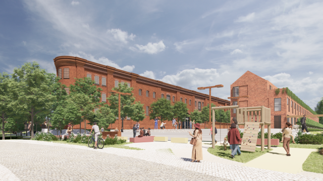 Clowes Developments Friar Gate Goods Yard CGI building