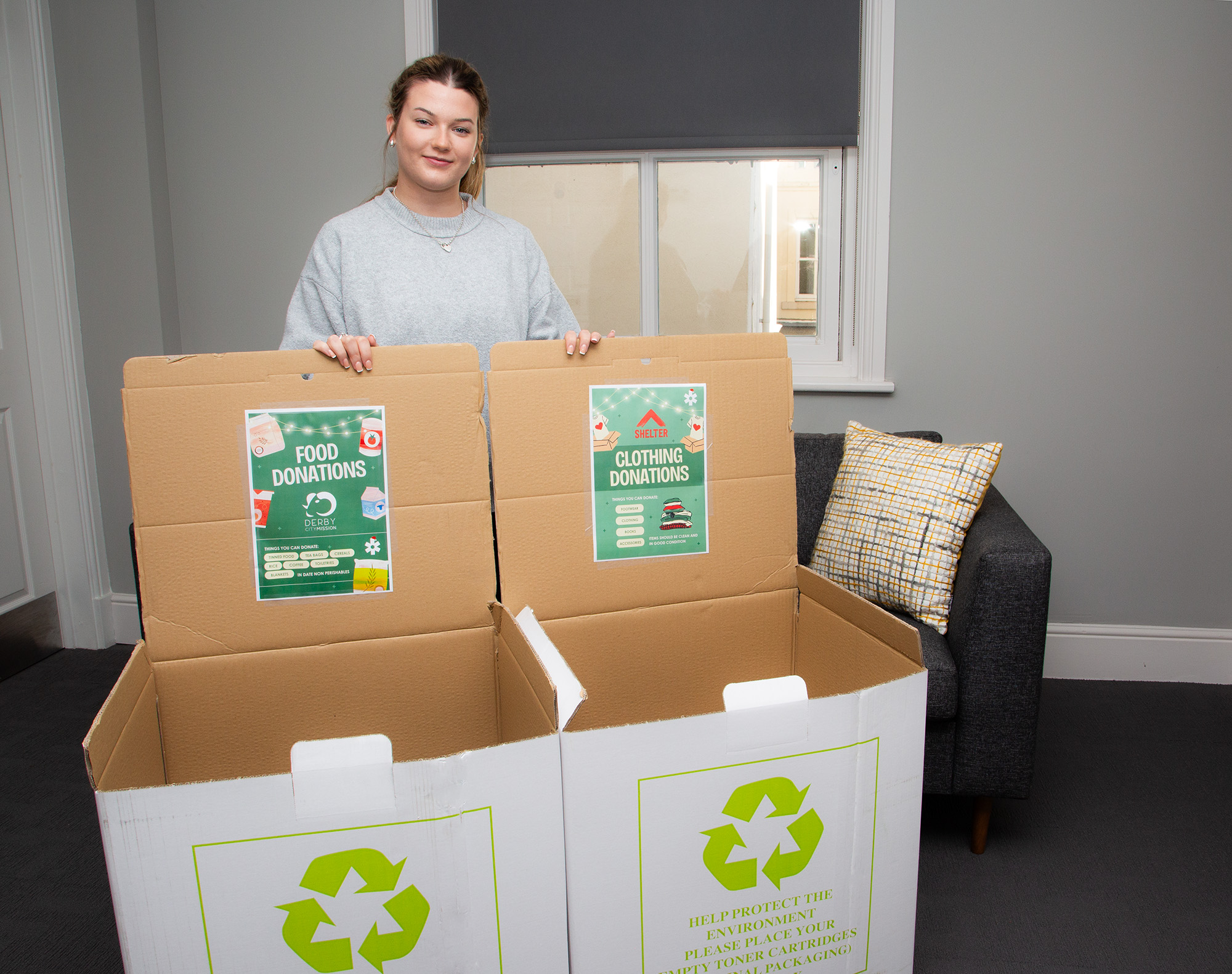 Jenny McCrea - Food and clothing donations